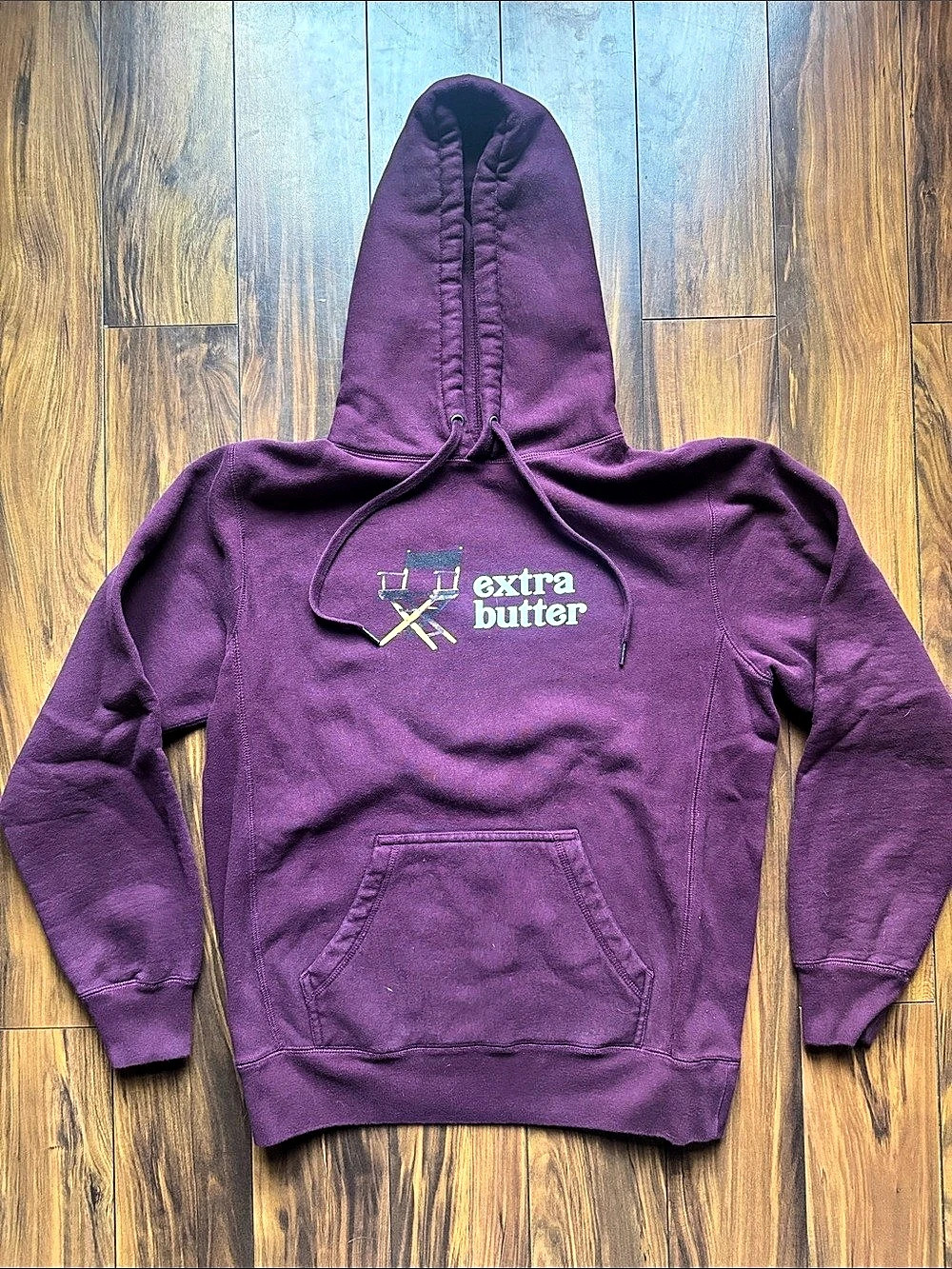 Extra Butter NY “Director’s Chair” Hoodie - Maroon - Small - Great Condition